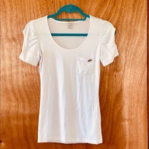 Guess Shirt With Small Front Pocket White!✨